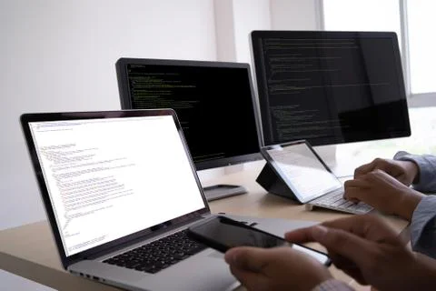 Programmer working Developing programming technologies Web Design Online Tech Photos