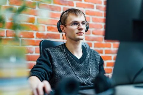 Programmer working in development software company. Website design Stock Photos