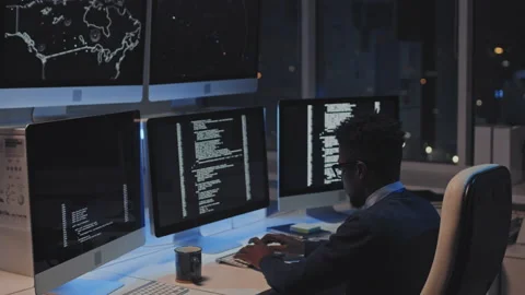 Programmer Working Stock Footage 171057831