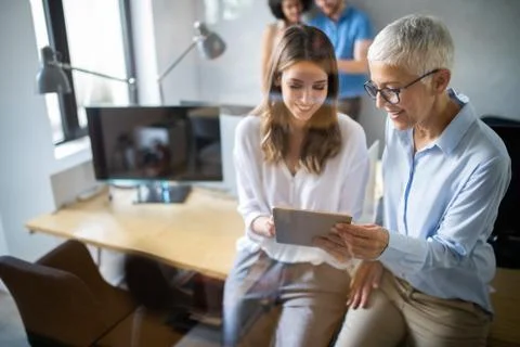 Programmer working in a software developing company office Stock Photos