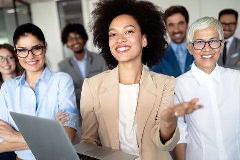 Programmer working in a software developing company office. Staff portrait Stock Photos