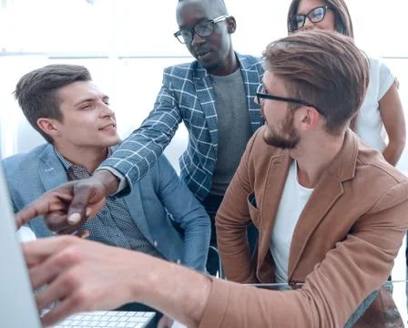 Programmer working in a software developing company office Stock Photos