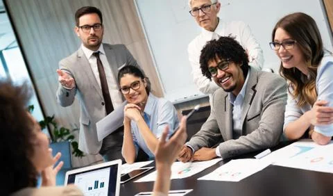 Programmer working in a software developing company Stock Photos