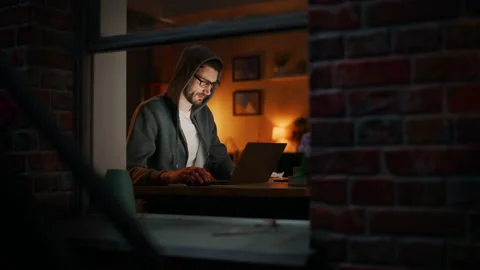 Programmer Writing Code At Laptop 스톡 동영상 197420666