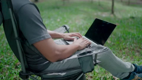 Programmer is writing code,typing on laptop keyboard, development, Stock Footage 283186592