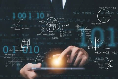 Programmers and cyber security technologies design websites and security in t Stock Photos