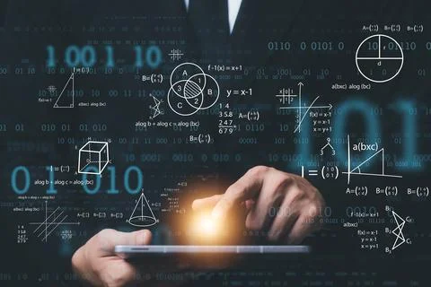 Programmers and cyber security technologies design websites and security in.. Stock Photos