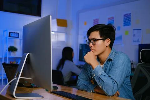 Programmers and developer teams are coding and developing software 스톡 사진