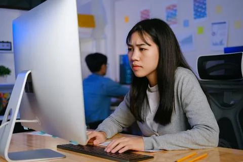 Programmers and developer teams are coding and developing software Stockfoto's