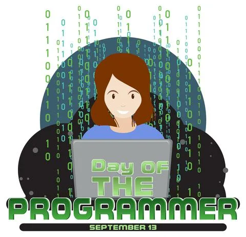 Programmers' Day Banner Design Stock Illustration