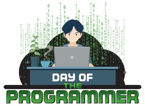 Programmers' Day Banner Design Stock Illustration