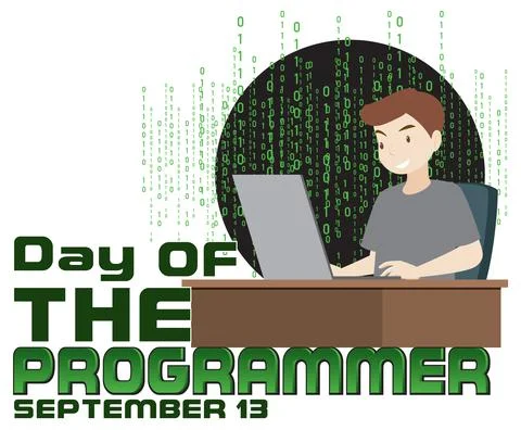 Programmers' Day Banner Design Stock Illustration