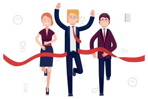 Programmers hackers freelancers overworked Stock-Illustration