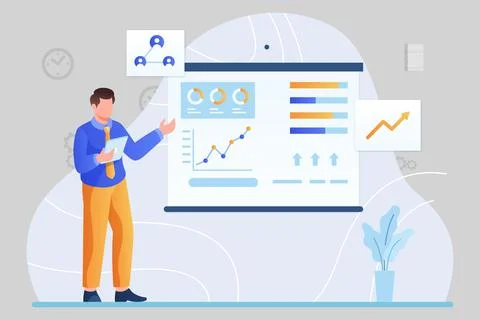 Programmers hackers freelancers overworked Stock-Illustration