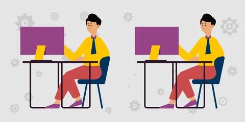 Programmers hackers freelancers overworked Stock-Illustration