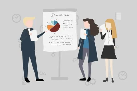 Programmers hackers freelancers overworked Stock-Illustration