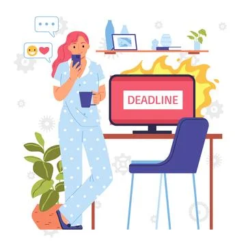 Programmers hackers freelancers overworked Stock-Illustration