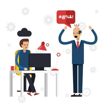 Programmers hackers freelancers overworked Stock-Illustration