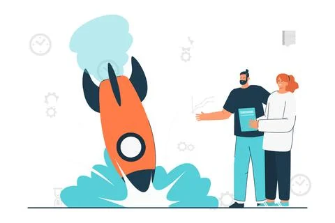 Programmers hackers freelancers overworked Stock-Illustration