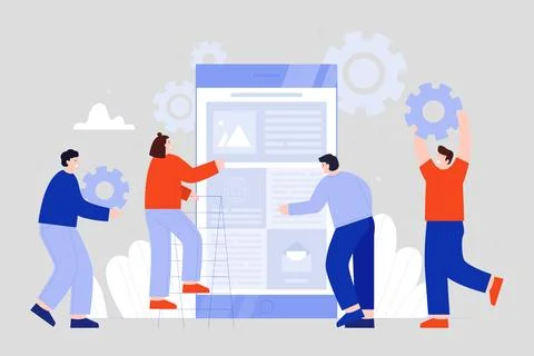 Programmers hackers freelancers overworked Stock Photos