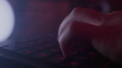 The programmer's hands quickly type on the keyboard, coding, programming Stock Footage 147667586