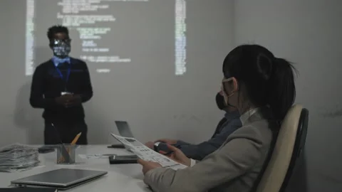 Programmers Having Business Meeting Stock Footage 171057710