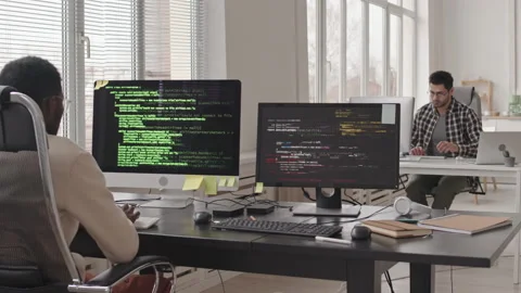 Programmers Office Stock Footage 165221320