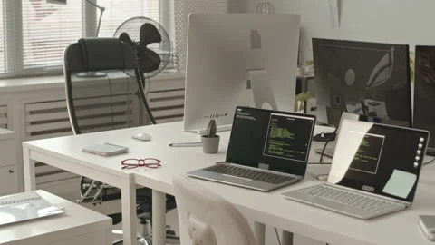 Programmers Office Interior Video stock 165717749