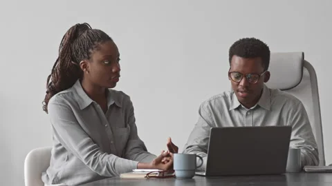 Programmers Talking during Work Stock Footage 162266233