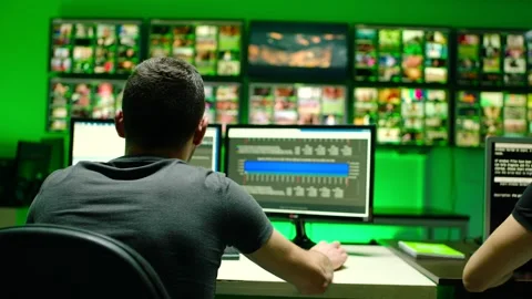 Programmers using many laptops , computers , following information, statistics . Stock Footage 163552611