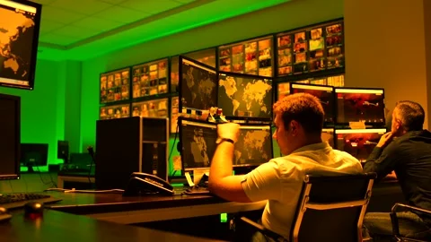 Programmers using many laptops , computers , following information, statistics . Stock Footage 163554347