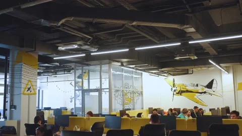 Programmers work in the office, programmers' office, it specialists Video stock 239485757