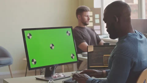 Programmers Working in Office Stock Footage 224050363