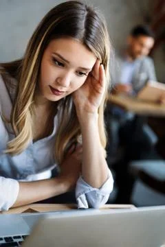 Programmers working in a software developing company office Stock Photos