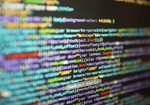 Programmier Code auf einem Screen code auf Screen Copyright: xZoonar.com/M... 写真素材