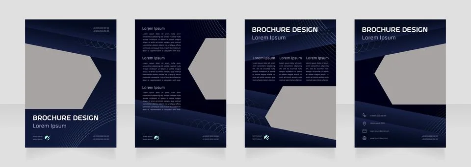 Programming and coding blank brochure design 스톡 일러스트
