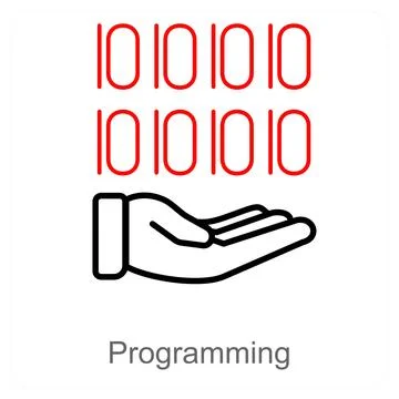 Programming and coding icon concept Illustrazione stock