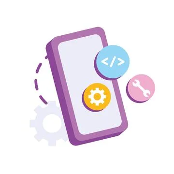 Programming and software development web page Stock-Illustration