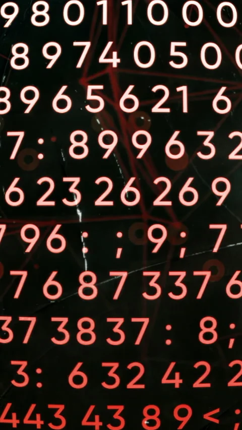 Programming on a black background with red illumination. Motion. Dark background Stock Footage 278156609