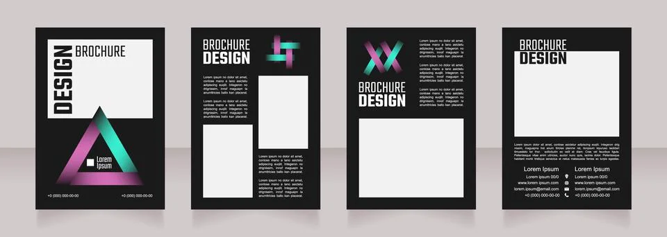 Programming blank brochure design イラスト素材