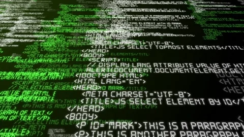 Programming code abstract technology background footage,concept of software Stock Footage 102024209