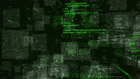 Programming code abstract technology background, seamless loop. Animation Stock Footage 165783474
