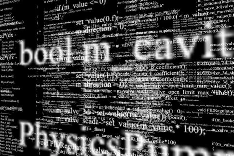 Programming code abstract technology background Stock Illustration