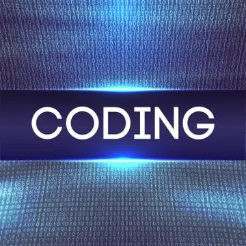 Programming code abstract technology background of software developer and Illustrazione stock