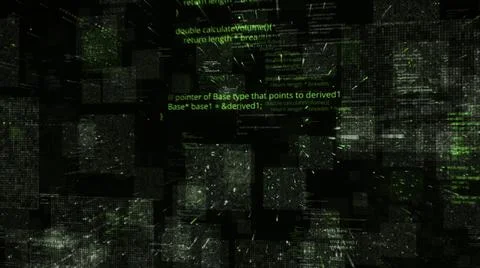 Programming code abstract technology background, seamless loop. Animation Stock Illustration