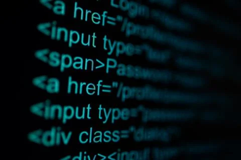 Programming code abstract technology background of software developer. Stock-Fotos