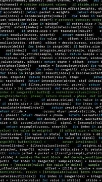 Programming code background with highlighted software syntax Stock Illustration