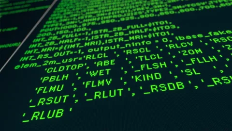 Programming code being typed onto a PC screen Vídeos de archivo 344957614