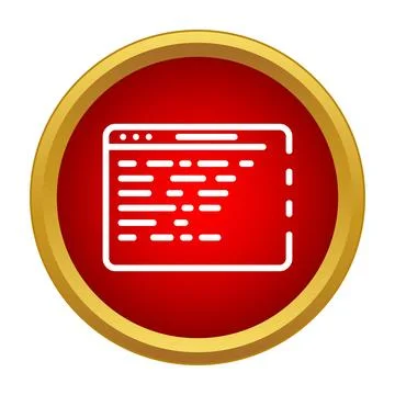 Programming code browser window displaying development script 库存插图