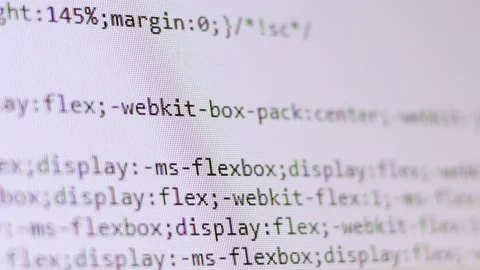 Programming code on computer screen Stock Footage 167337253